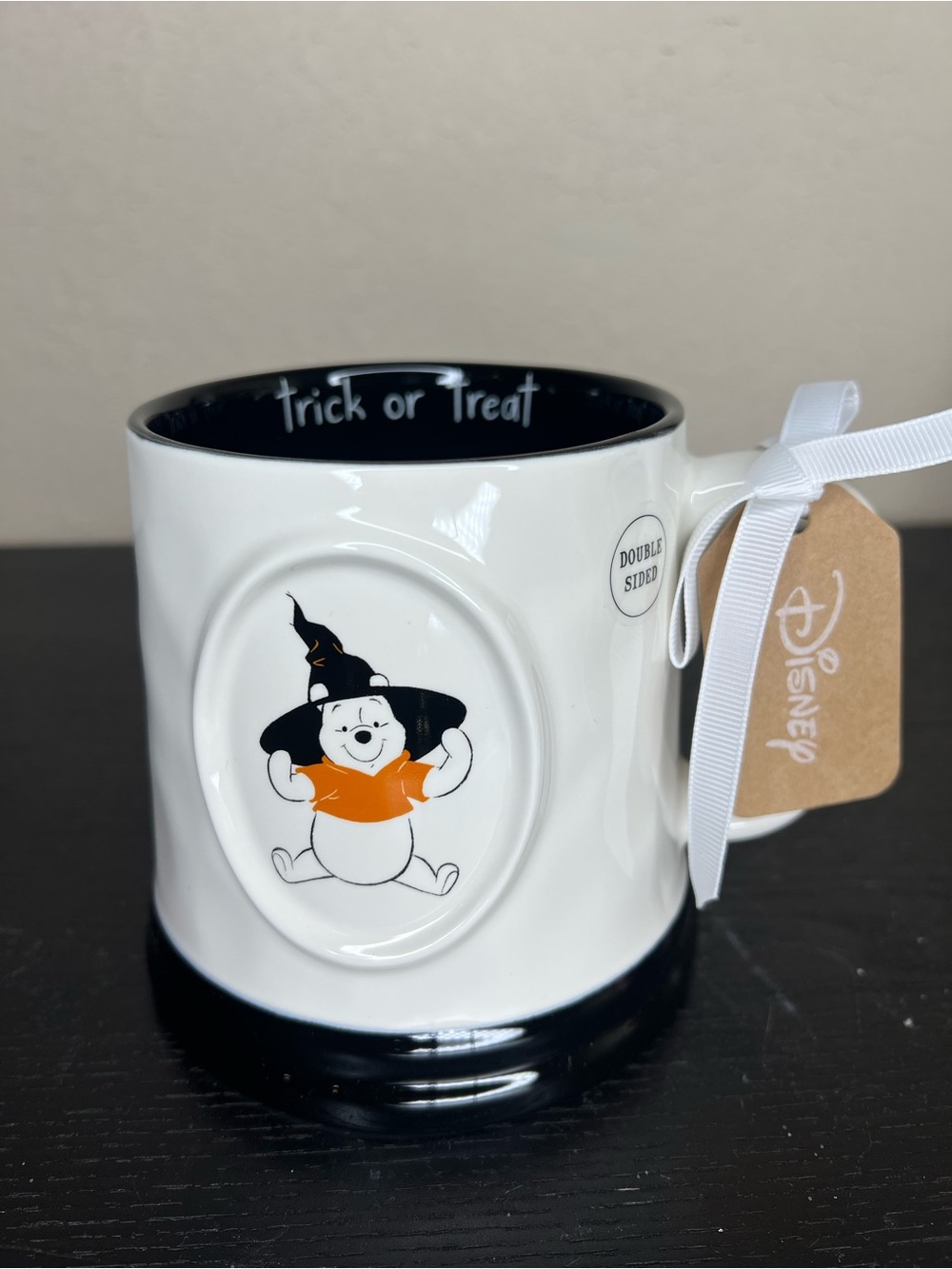 NEW Rae Dunn x Disney Winnie the Pooh Halloween Witch ‘Trick or Treat’ Mug